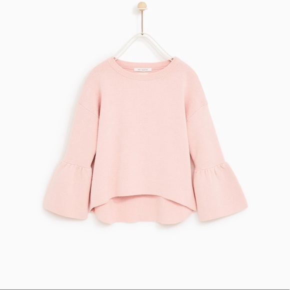 Zara Tops - Zara Trafaluc Pink Bell Sleeve Top